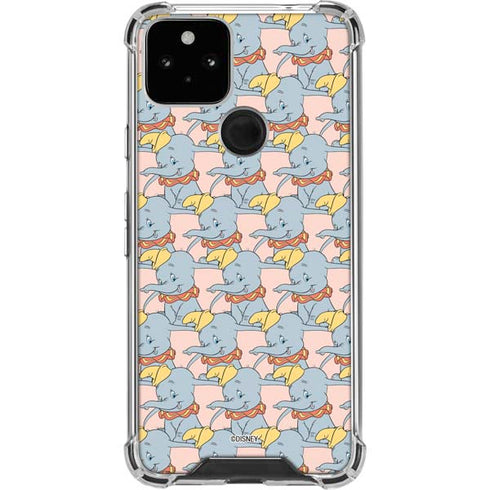 Disney Dumbo Face Pattern Google Pixel 5 Clear Case